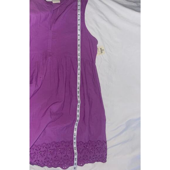 St. John’s Bay NWT Purple Casual Summer Dress Size:L MSRP: $44 Small Flaw - Picture 7 of 9